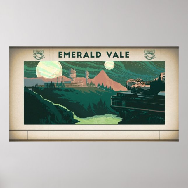The Outer Worlds Emerald Vale Poster (Front)