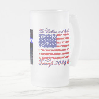 The Outlaw and The Hillbilly Frosted Glass Beer Mug