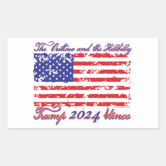 The Outlaw and The Hillbilly Rectangular Sticker
