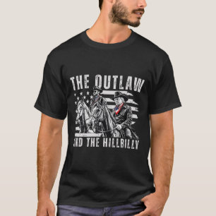 The Outlaw And The Hillbilly Trump Jd Vance Us Fla T-Shirt