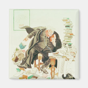The Outline of Sanity' Satirical Cartoon Magnet