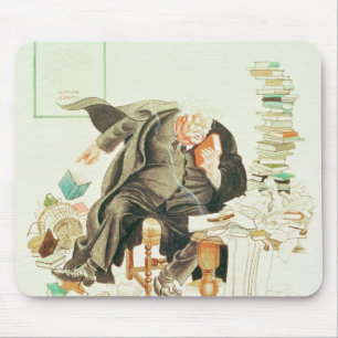 The Outline of Sanity' Satirical Cartoon Mouse Mat