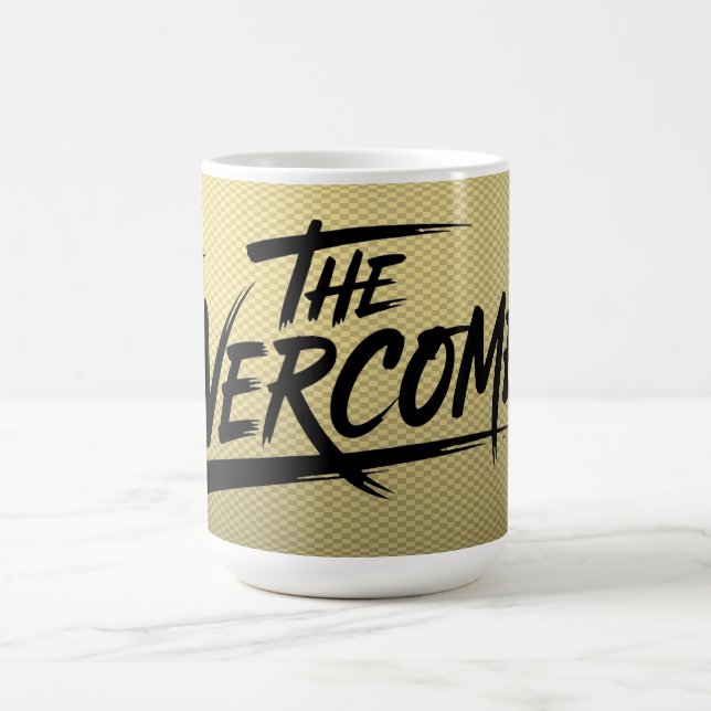 The Overcomer Bold Typography Coffee Mug (Center)