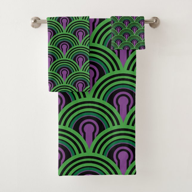 The Overlook hotel Pattern Bath Towel Set (Insitu)