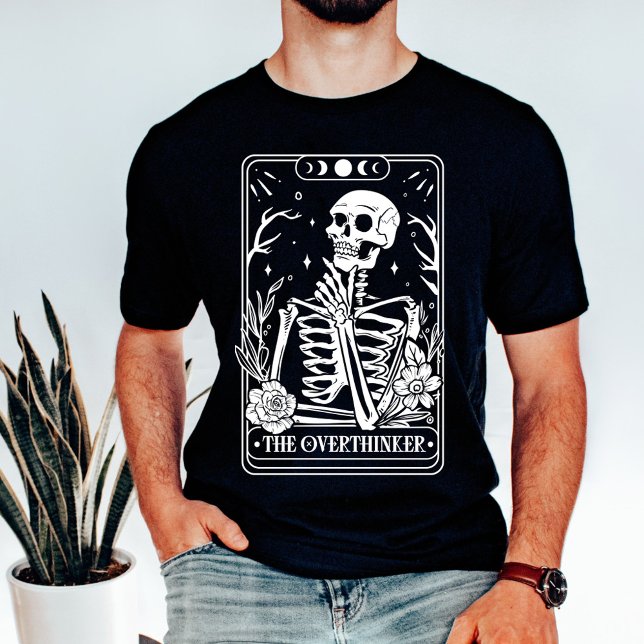 The Overthinker Tarot Skeleton T-Shirt (Creator Uploaded)