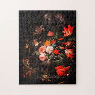 The Overturned Bouquet by Abraham Mignon Jigsaw Puzzle