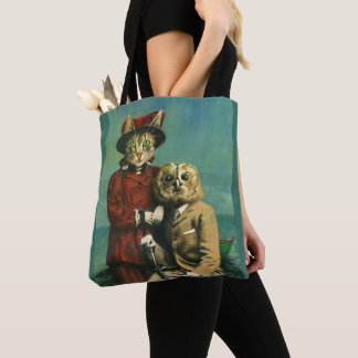 The Owl And The Pussy Cat All Over Print Tote Bag