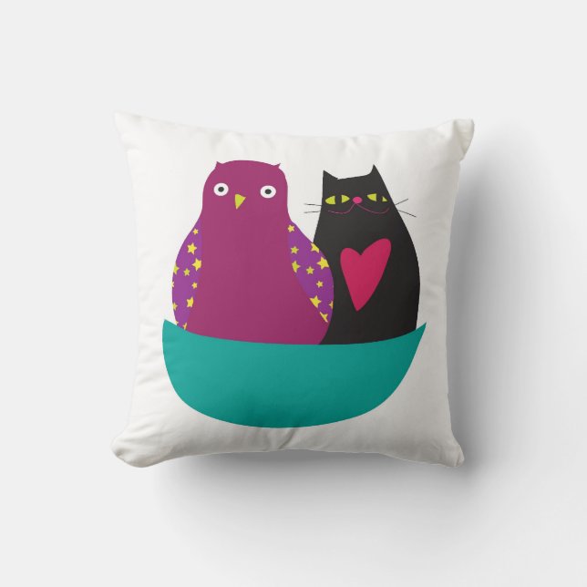 The Owl and the Pussycat - Cushion/Pillow Cushion (Front)