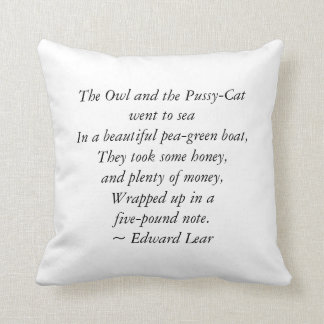 The Owl and the Pussycat - Cushion/Pillow Cushion