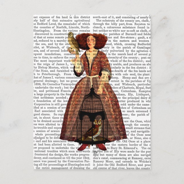The Owl Lady Postcard (Front)
