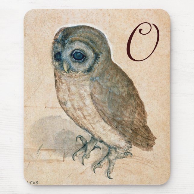 THE OWL MONOGRAM MOUSE MAT (Front)