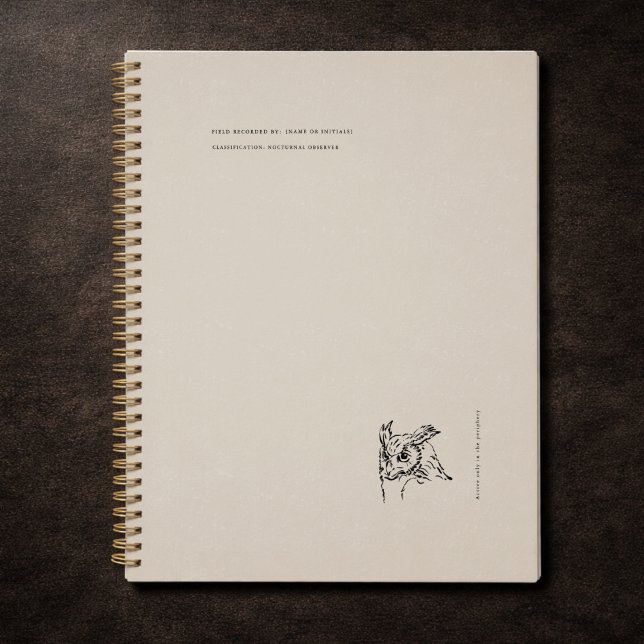 The Owl- Naturalist Menagerie Archive  Planner (Creator Uploaded)