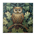 The owl on an oak tree tile<br><div class="desc">The owl on an oak tree art.</div>