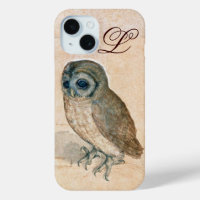 THE OWL , PIink ,Sepia Monogram