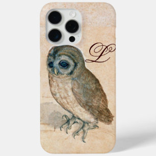 THE OWL , Pink ,Sepia Monogram iPhone 15 Pro Max Case