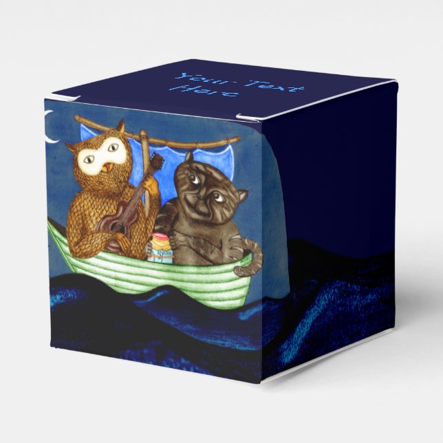 The Owl & The Pussycat Favour Box (Front Side)