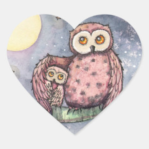 The Owls and the Moon Stickers