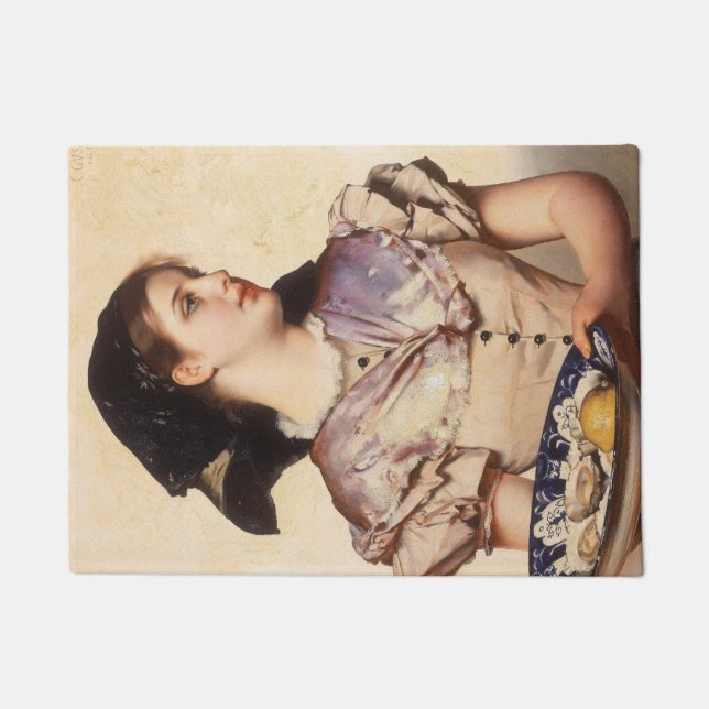 The Oyster Girl (by Karl Gussow) Doormat (Front)