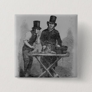 The Oyster Stall 15 Cm Square Badge