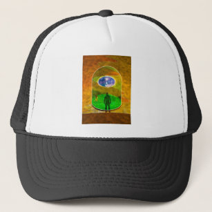 THE OZONE HOLE-SCORCHED EARTH-NEXT GENERATION QUES TRUCKER HAT