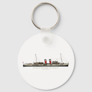 The Paddle Steamer Waverley by Tony Fernandes Key Ring
