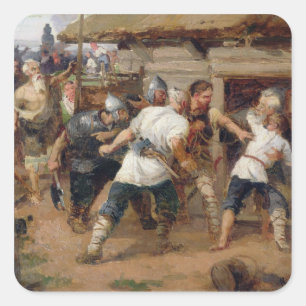 The Pagans killed the first Christians Square Sticker