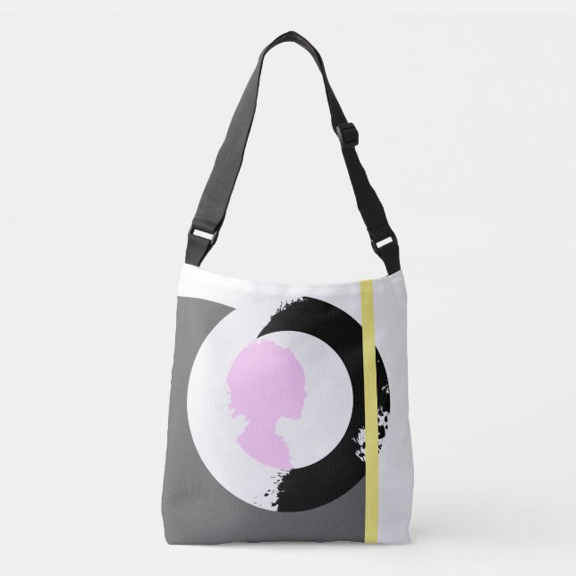 The Painted Girl "Pink Silhouette" tote bag (Front)