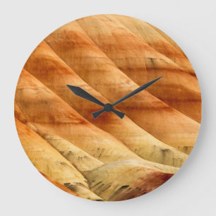 The Painted Hills In The John Day Fossil Beds 2 Large Clock