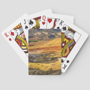 The Painted Hills In The John Day Fossil Beds 3 Playing Cards