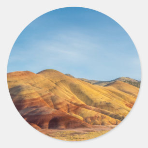 The Painted Hills In The John Day Fossil Beds Classic Round Sticker