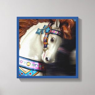 The painted Horse Merry-go-round amusement park 7 Canvas Print