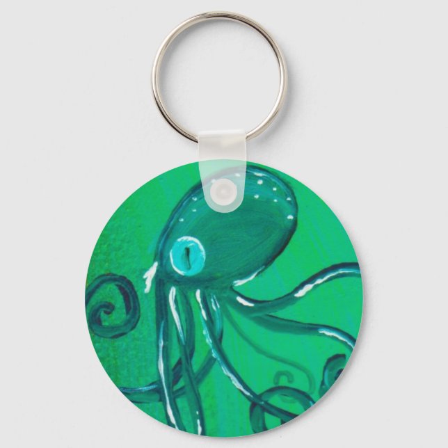 The Painted Octopus Key Ring (Front)
