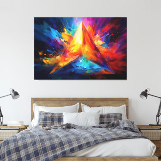 The Painted Pyramid Canvas Print