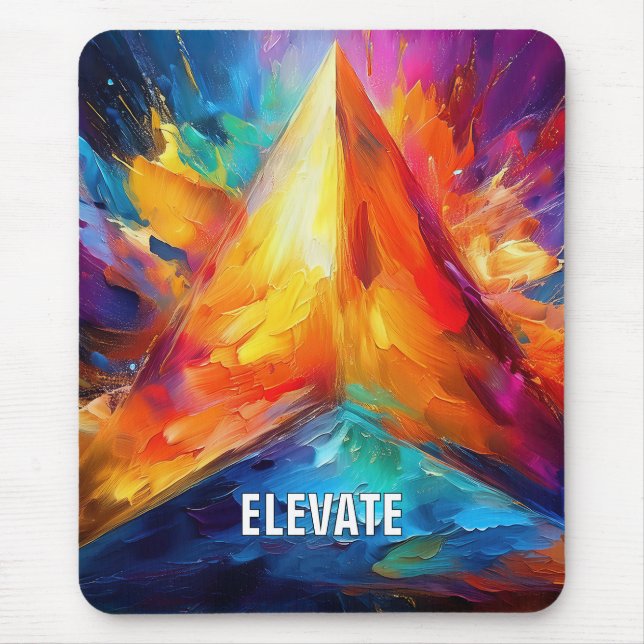 The Painted Pyramid Mouse Mat (Front)