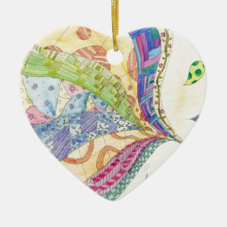 The Painted Quilt Ceramic Tree Decoration