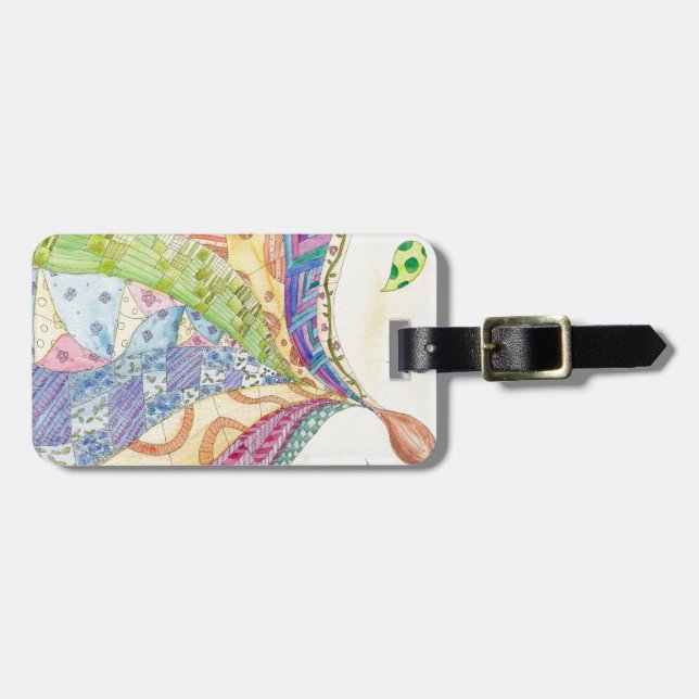 The Painted Quilt Luggage Tag (Front Horizontal)