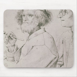 The Painter and the Art Lover Mouse Mat