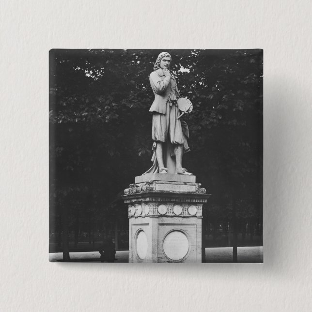 The painter Eustache Le Sueur, 1853 15 Cm Square Badge (Front)