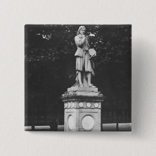 The painter Eustache Le Sueur, 1853 15 Cm Square Badge