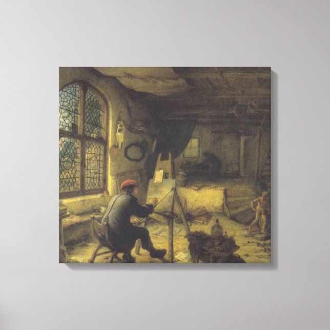 The Painter in his Workshop (Artist's Studio) Canvas Print (Front)