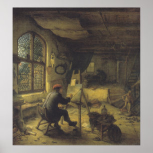 The Painter in his Workshop (Artist's Studio) Poster