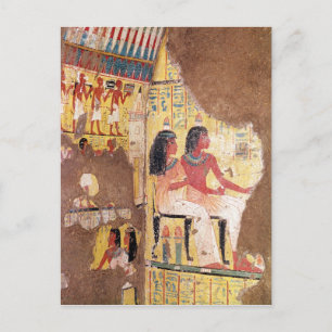 The painter Maie and his wife seated Postcard