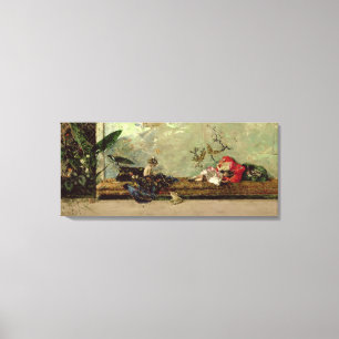 The Painter's Children in the Japanese Salon Canvas Print
