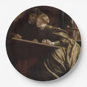 The Painter's Honeymoon (by Frederic Leighton) Paper Plate