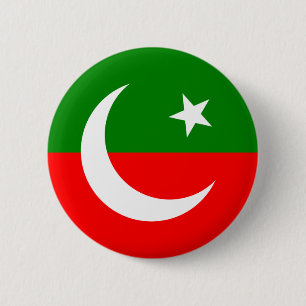 the Pakistan Tehreek e Insaf, Pakistan 6 Cm Round Badge