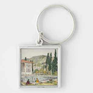 The Palace and Gardens of Ashref, Persia, plate 80 Key Ring