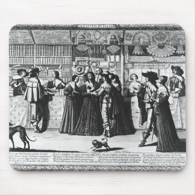 The Palace Gallery, engraved by Le Blonde Mouse Mat (Front)