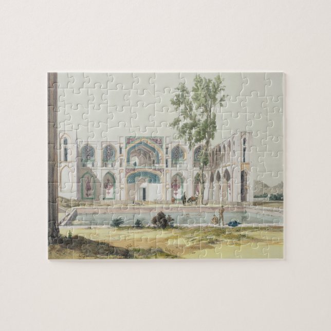 The Palace of Tchar-Bag at Isfahan, Persia, plate Jigsaw Puzzle (Horizontal)