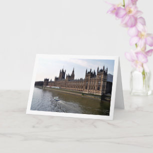 The Palace Of Westminster on the River Thames Card