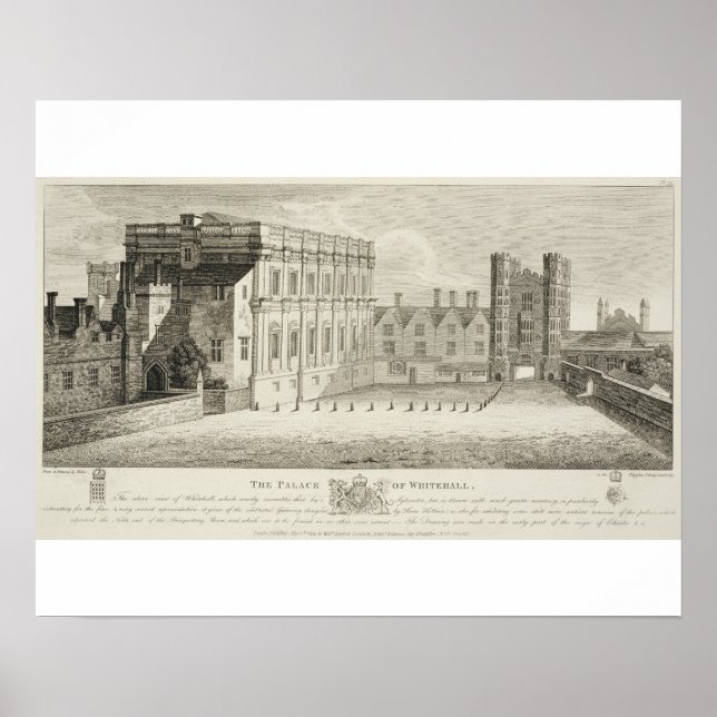 The Palace of Whitehall, from a drawing in the Pep Poster (Front)